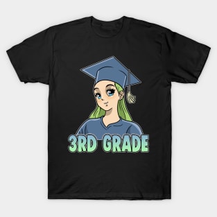 3rd Grade Anime Otaku Kawaii Elementary School T-Shirt